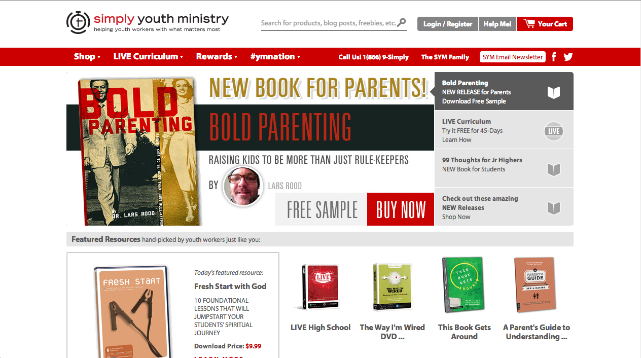 Simply Youth Ministry Web Design and Analytics Project